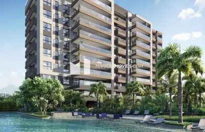 Apartamento em construção na barra da tijuca, 3 quartos (suítes). concept, sala, lavabo, suíte de empregada, varanda; infraestrutura, área de serviço