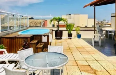 Cobertura à venda, recreio dos bandeirantes, rio de janeiro, rj, gleba a, 4 quartos (suítes), lavabo, área de serviço, 4 vagas, piscina, churrasqueira
