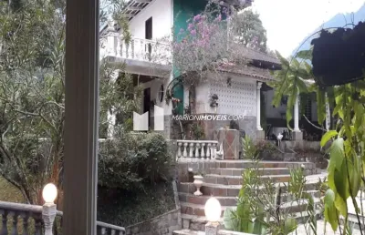 Sitio à venda, serra, teresópolis,rj, 53.000m²,  casa de hóspedes e caseiro, 4 dormitórios, 3 salas, 4 banheiros, 450m². piscinas, cachoeiras, sauna
