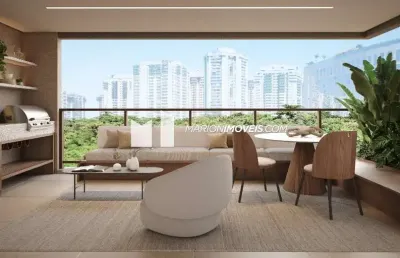 Apartamento com 1 quarto à venda na avenida evandro lins e silva, 335, barra da tijuca, rio de janeiro, 124 m2 por r$ 1.535.700