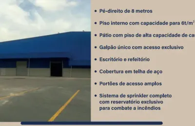Imóvel galpão logístico disponível para aluguel com 6.207 m², área de galpão e 15.312m² de área de terreno, aparecida de goiânia-go.