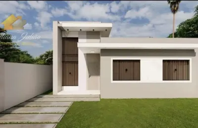 Casa linear à venda, com 3 quartos e quintal, na enseada das gaivotas, rio das ostras, rj