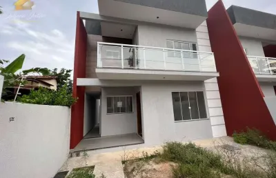 Casa duplex com 2 quartos, à venda, na extensão do bosque, rio das ostras, rj