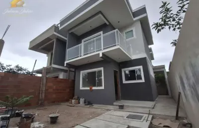 Casa duplex com 3 quartos, à venda, no jardim mariléa, rio das ostras, rj