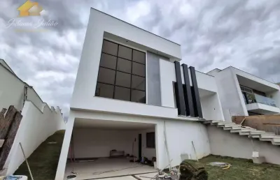Casa linear de alto padrão com 4 quartos sendo 3 suítes a venda no condomínio viverde 1 em rio das ostras rj
