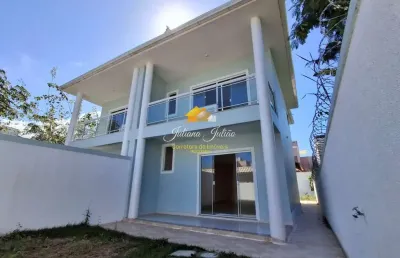 Casa duplex 4 quartos sendo 1 suíte a venda no bairro jardim bela vista em rio das ostras rj
