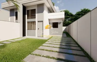 Casa linear, com 2 quartos, à venda, na extensão serrramar, rio das ostras, rj