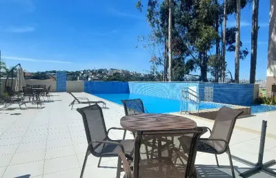 Apartamento com 2 quartos suítes e vaga no condomínio residencial seleto oásis, 57 m² eldorado contagem mg