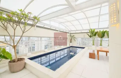 Linda cobertura duplex com vista aberta para o parque ibirapuera 4 quartos, 649.3m², 8 vagas.