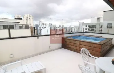 Cobertura para venda com 3 quartos, 180m², 3 vagas.