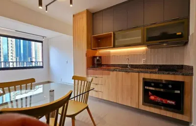 Semi-mobiliado! apartamento com 1 dormitório, com 32m², próximo ao metrô - moema