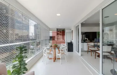Lindo apartamento de bom gosto, reformado no brooklin com muito lazer