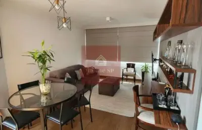 Vila olimpia 82m² 2dorms 2banheiros 2vagas de garagem mobiliado