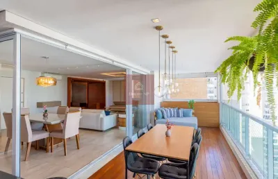Apartamento para venda campo belo 194m 4suítes 3vagas varanda gourmet mobiliado