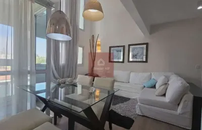 Mobiliado! apartamento duplex com 2 dormitórios, 2 vagas e com 60m² - moema