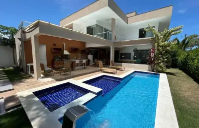 Linda casa de 5 suites no alphaville litoral norte 1