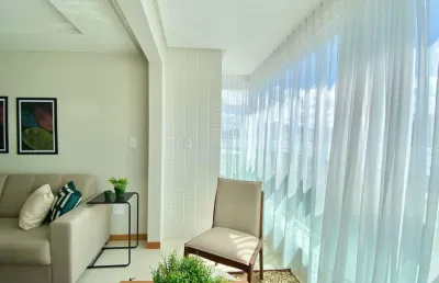 Apartamento com três quartos sendo uma suíte - praia do morro