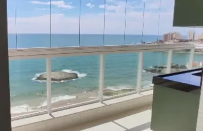 Apartamento frente mar na praia do morro / simplesmente deslumbrante - guarapari