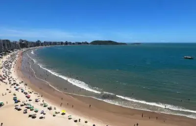 Apartamento frente mar da praia do morro / guarapari - es