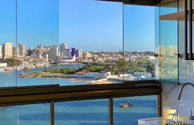 Apartamento frente mar, finamente decorado na prainha de muquiçaba / guarapari - es
