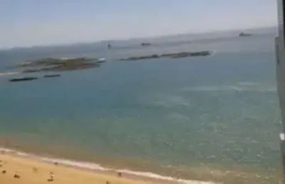 Apartamento frente mar da praia da costa / vila velha - es