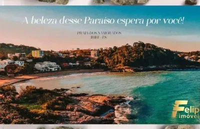 Frente a praia dos namorados em iriri - apartamento com três quartos com suíte.