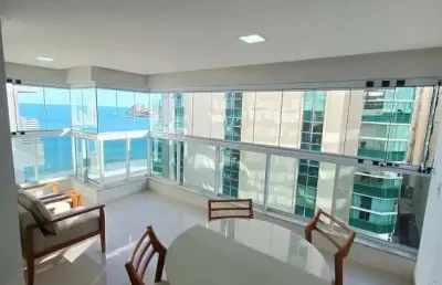 Apartamento com vista para o mar na praia do morro 3 quartos / guarapari - es
