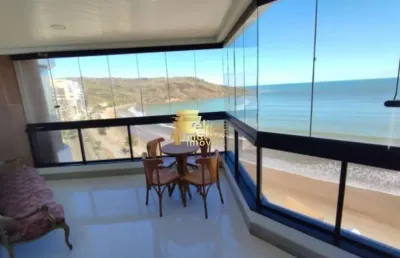 Excelente apartamento frente mar disponível para locação na praia do morro em guarapari/es!