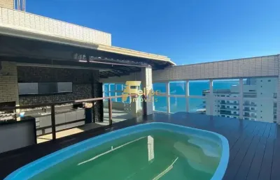 Cobertura duplex em prédio frente ao mar | divisa entre itaparica e itapuã.