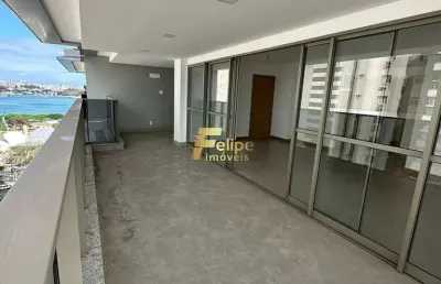 Um maravilhoso e amplo apartamento em um prédio super novo na enseada do suá.