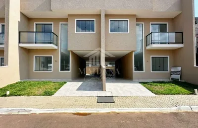 Sobrado novo em condomínio fechado 03 quartos sendo 01 suíte a venda no bairro costeira, são josé d