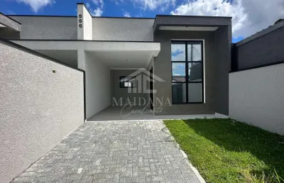 Casa nova com 03 quartos sendo 01 suíte , espaço de terreno à venda, cruzeiro, são josé dos pinhais