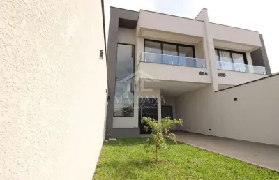 Sobrado novo 03 quartos sendo 01 suíte à venda, no bairro cidade jardim em são josé dos pinhais, pr