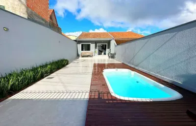 Casa  com piscina , semi - mobilada à venda, costeira, são josé dos pinhais, pr