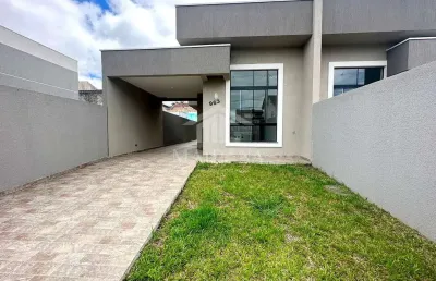 Casa nova com espaço de terreno, 03 dormitórios sendo 01 suíte à venda, cruzeiro, são josé dos pinh
