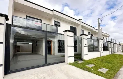 Sobrado novo 3 quartos com 2 suítes a venda no bairro afonso pena, são josé dos pinhais, pr