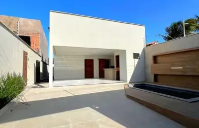 Casa nova com 3 quartos, lazer privativo no araçagy  do lado praia, são luís