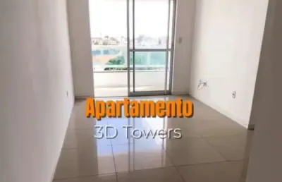 Apartamento 2 quartos 61m² 2 vagas porcelanato no 3d towers, são luís-ma