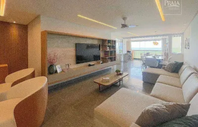 Apartamento com 4 dormitórios à venda, 350 m² por r$ 3.480.000,00 - praia da costa - vila velha/es