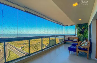 Apartamento com 4 dormitórios à venda, 147 m² por r$ 2.000.000,00 - jockey de itaparica - vila velha/es