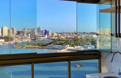 Apartamento com 3 dormitórios à venda, 100 m² por r$ 1.780.000 - praia do morro  - guarapari/es