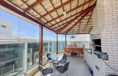 Linda cobertura com 3 dormitórios à venda, 230 m² por r$ 2.680.000 - praia de itaparica