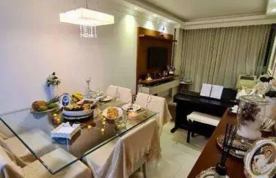 Excelente apartamento com vista mar, sol da manhã, reformado, montado, climatizado com 3 quartos sendo 1 suíte, lazer completo e 2 vagas.