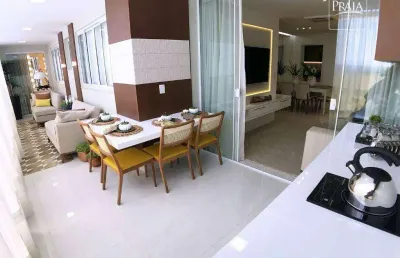 Apartamento porteira fechada com 4 dormitórios à venda, 136 m² por r$ 2.210.000 - praia da costa - vila velha/es