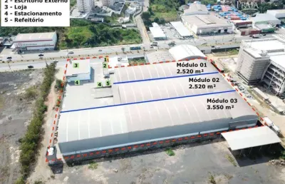 Galpão à venda, 8768 m² por r$ 37.000.000,00 - nossa senhora da penha - vila velha/es