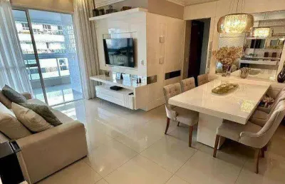 Apartamento com 3 dormitórios à venda, 110 m² por r$ 1.740.000,00 - praia da costa - vila velha/es