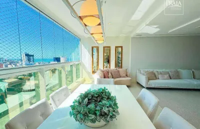 Cobertura com 4 dormitórios à venda, 328 m² por r$ 6.300.000,00 - praia da costa - vila velha/es