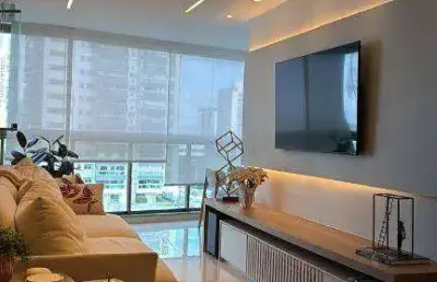 Apartamento com 3 dormitórios à venda, 110 m² por r$ 1.950.000,00 - praia de itaparica - vila velha/es
