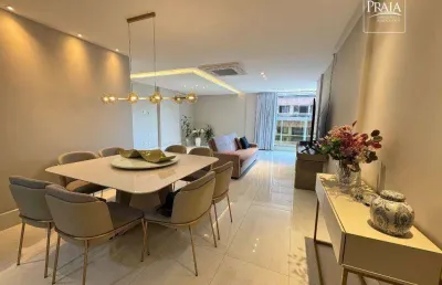 Apartamento com 4 dormitórios à venda, 136 m² por r$ 2.290.000,00 - praia da costa - vila velha/es