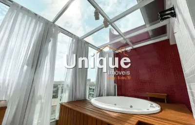 Cobertura, 200m2, centro - cabo frio, à venda por r$ 1.900.000,00